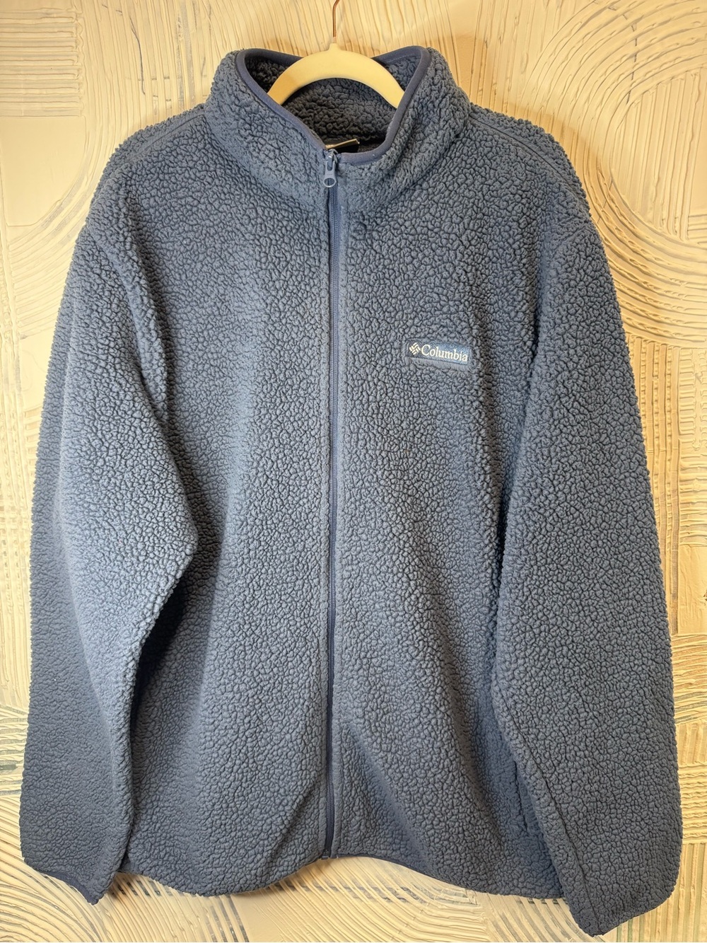 Columbia Women’s Dark Blue Sherpa Fleece Zip Jacket